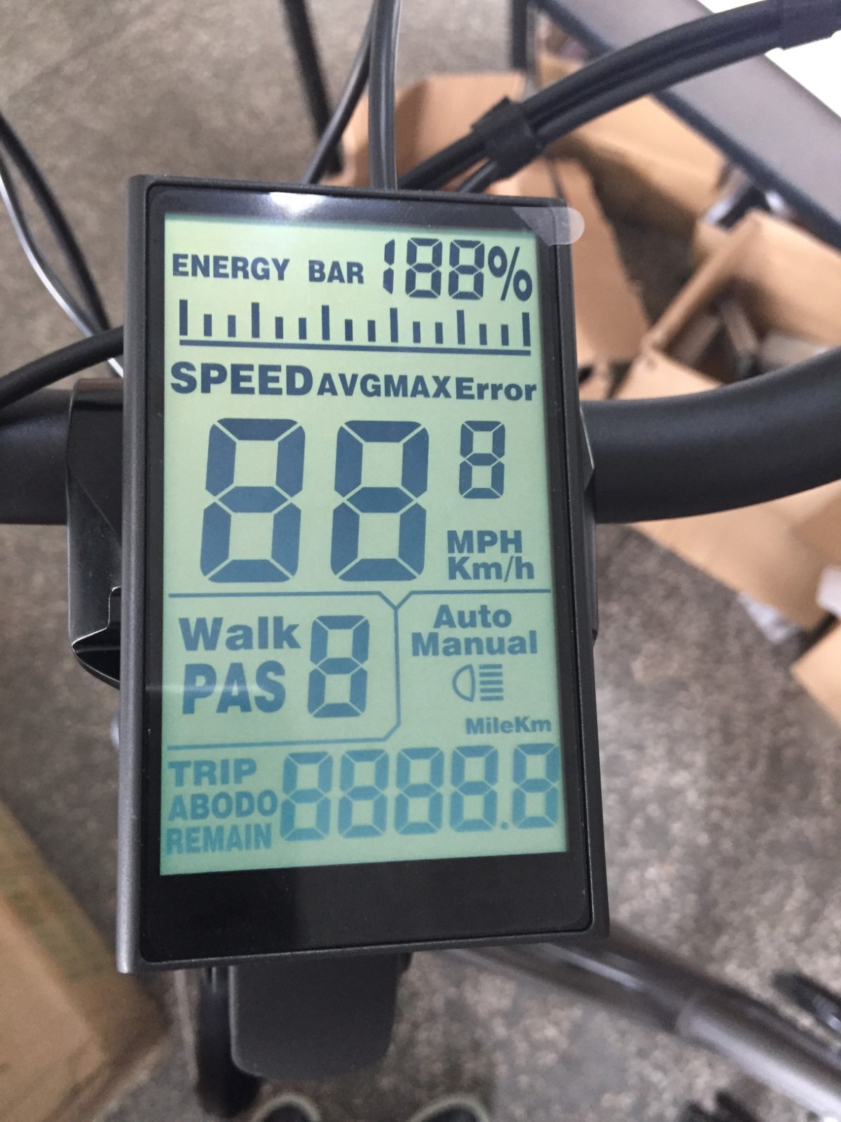 自行车码表显示屏